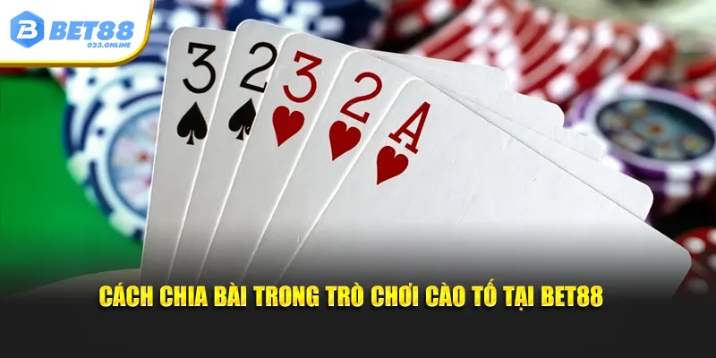 Cách chia bài trong trò chơi cào tố tại BET88 